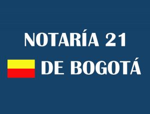 notaría 21 de Bogotá