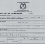 Registro civil de defunción